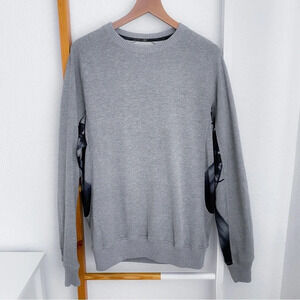 Maharishi Pullover Sweatshirt Gray Blue Navy Tie Dye Crewneck Cotton